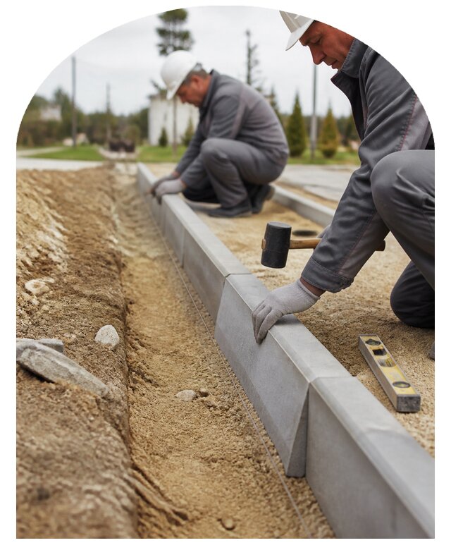 Укладка бордюра в Одинцове по цене от 880 р. | Метпроект-Днц